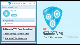 Radmin VPN Mine Craft | Radmin VPN How to Use | VPN Free Download ?