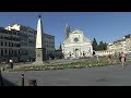 Walk around Florence Italy. Piazza Pitti Santa Maria Novella Duomo Palazzo Vecchio Santa Croce.