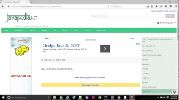 Is constructor inherited? - javapedia.net