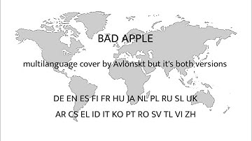 Avlönskt’s Bad Apple Multilanguage Cover but it’s both versions