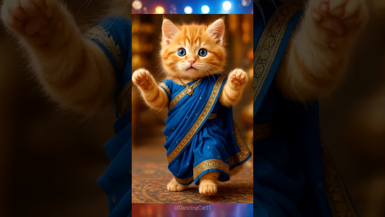 Cute cat amazing dance video💃😻 | 