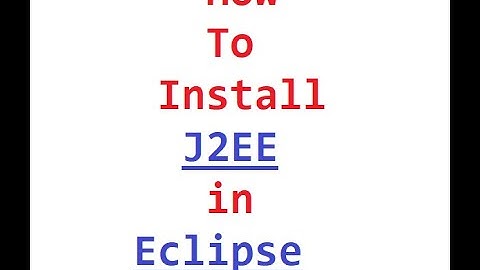 #Eclipse  #J2EE  #How to install J2EE in Eclipse