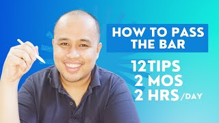 How I Passed the Bar  2 Months 2 Hours per Day Review