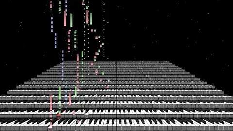 doom level 1 midi visualization