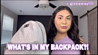 What’s in my Backpack 2022 + giveaway!! 💜