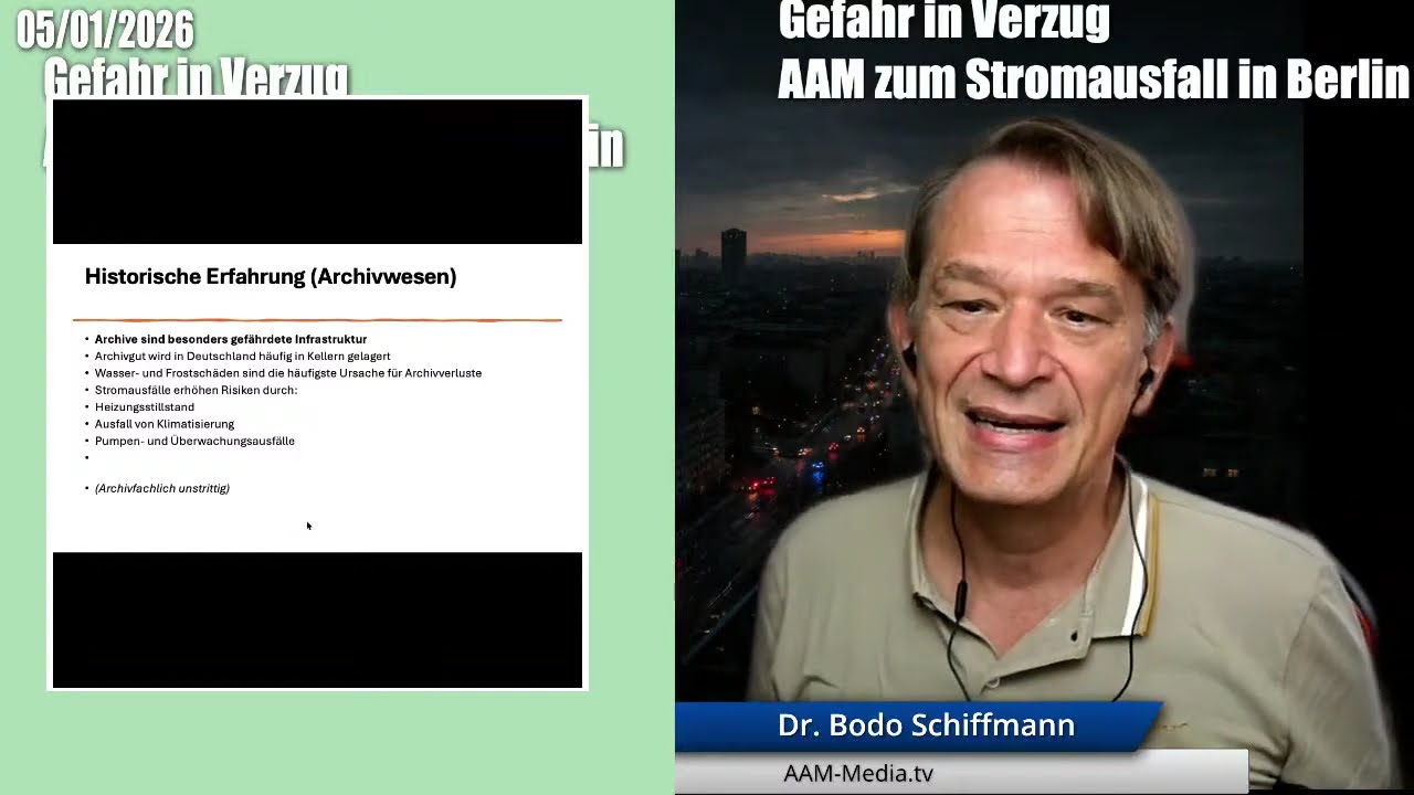 Gefahr in Verzug - Wichtiges zum - Stromausfall in Berlin 5.1.2026
