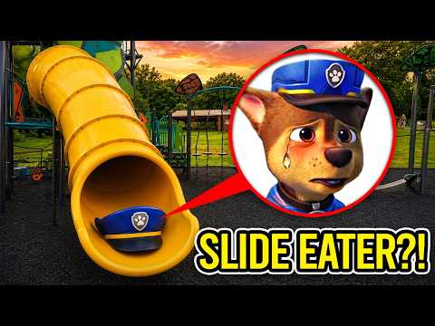 SLIDE EATER ATE PAW PATROL IN REAL LIFE!! (ON CAMERA)