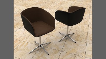 Autodesk 3ds max Modern Chair modeling (Full modeling and Render)