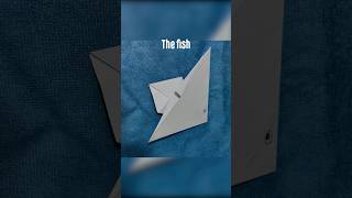 Simple fish origami tutorial for beginners. Easy origami step by step paper fish. #paperfolding