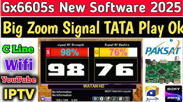 Gx6605s New Software 2025 | Gx6605s Funcam Software | C Line Ok Software | Gx zoom signal software