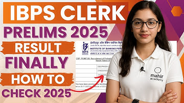 ibps clerk prelims result 2025 | how to check ibps clerk result 2025 | mahir academy