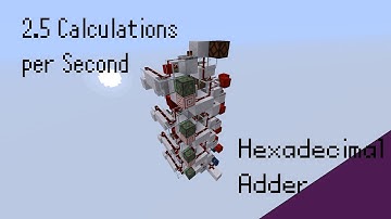 4-rt Hexadecimal Adder | Minecraft Redstone