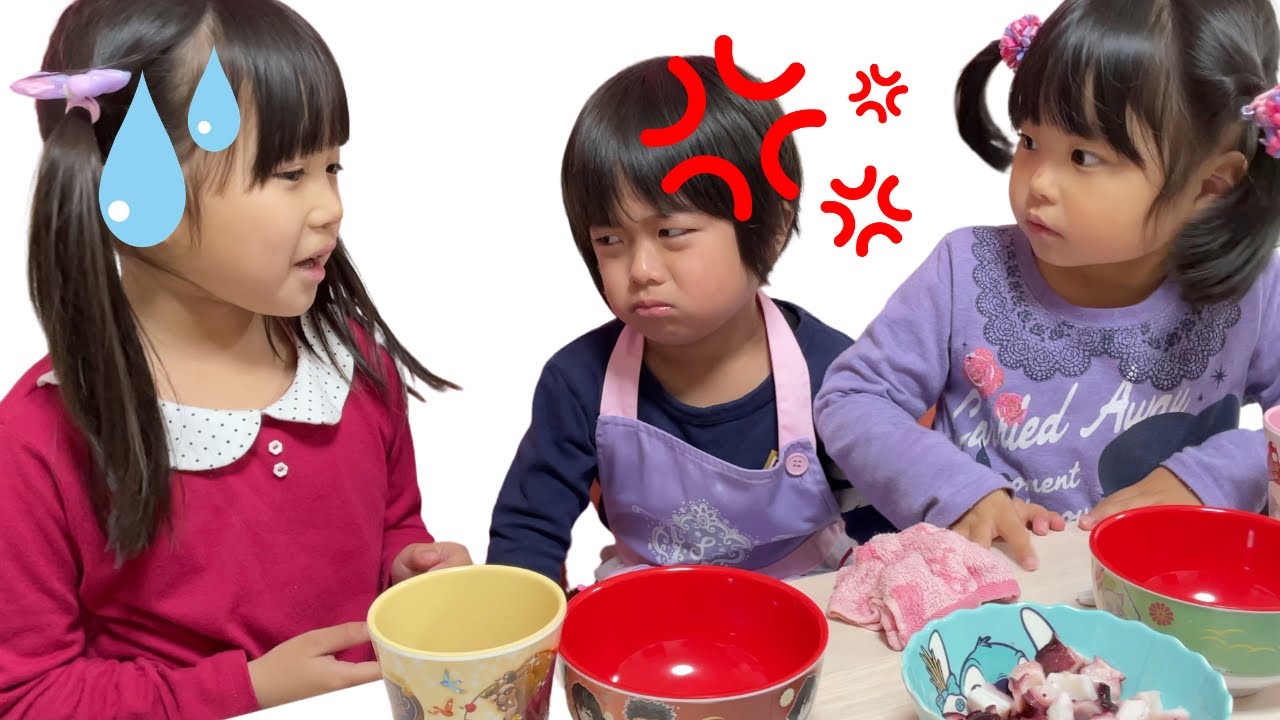 ケンカぼっ発！】たこ焼きを作るみなくん！みなくんに怒られちゃっ