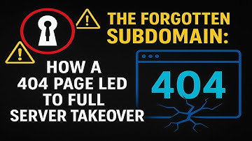 The Forgotten Subdomain: How a 404 Page Led to Full Server Takeover