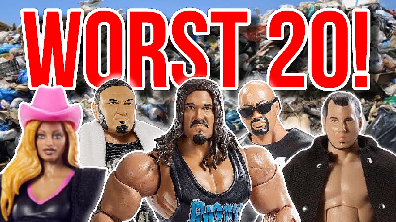 WORST 20 WWE MATTEL WRESTLING ELITE ACTION FIGURES! (Elite 1 - 100)