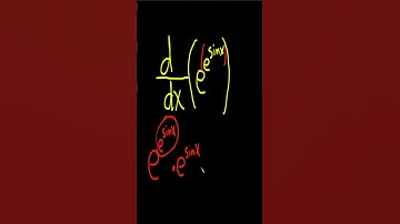 How to Find the Derivative of e^(e^(sin(x))) using the Chain Rule Several Times #shorts