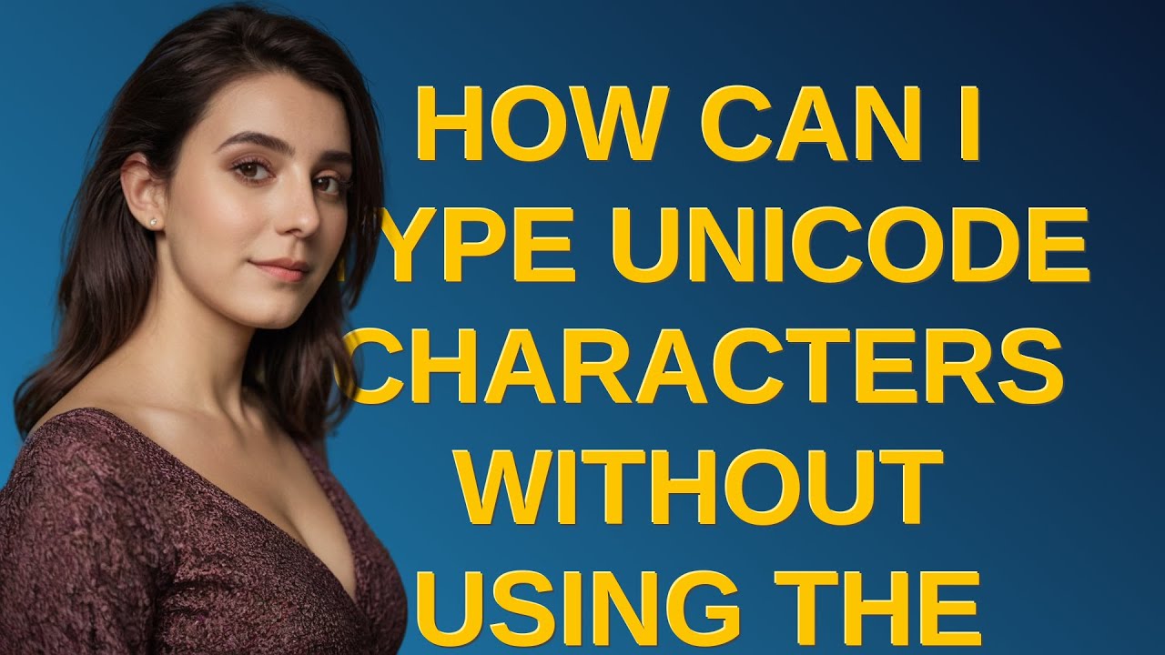 Apple: How can I type unicode characters without using the mouse? - YouTube
