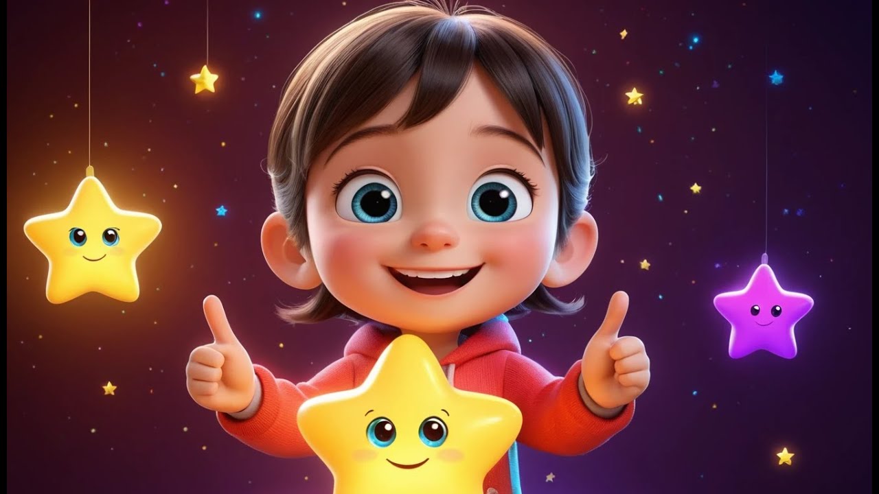 Count the Stars in the Sparkling Sky | Fun Counting and Nighttime Song for Kids | Preschool Nursery