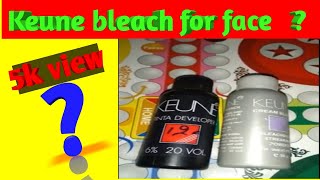 KEUNE Bleach cream and vol 20| best bleach for face| best bleach for hair dye| truth about keune