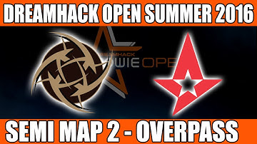 NIP vs Astralis | Semi Final Map 2 (Overpass) DreamHack Open Summer 2016 (20th June 2016)