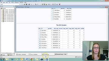 Viewing Data and Variables in SAS
