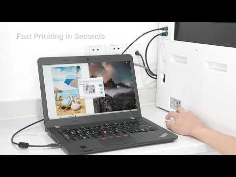 Кабель для принтера Vention USB 2.0 AM-BM 3м екранований чорний, видео 1