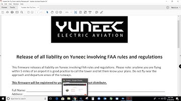 How to obtain altitude waiver and firmware from Yuneec