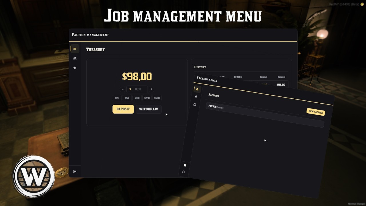 Redm Admin Menu Script Job management menu | RedM Script - YouTube
