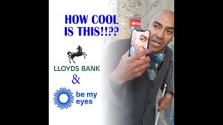 How cool is this? Testing out the new partnership between Lloyds &amp; Be My Eyes!