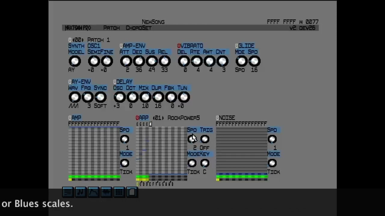 さとページ New DAW for ZX Spectrum Next