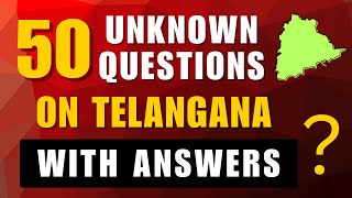 Unknown Questions on Telangana with Answers | Telangana GK Quiz 2025