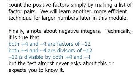 Basic of Divisibility for GRE Math