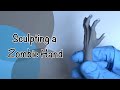 Sculpting a zombie hand from polymer clay  by clayziness