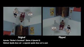 Mike and Angelo - How the ceiling-walking scenes were done.