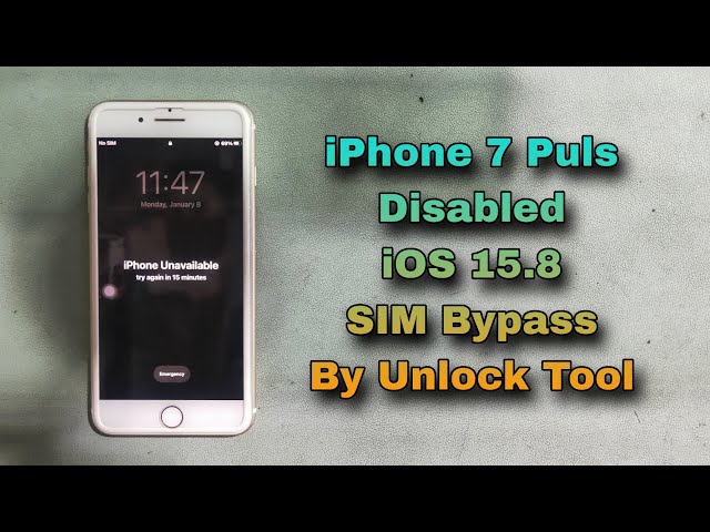 How To iPhone 7 Puls iOS 15.8 Disabled iCloud SIM Bypass By Unlock