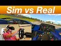 Direct comparison iRacing simulator to real racing