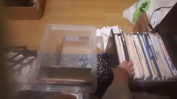 ASMR-organizing file cabinet, no talking