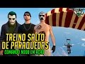 COMANDO NOOB EM TREINO DE SALTO COM PARAQUEDAS NO GTA 5 ONLINE