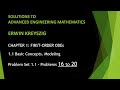 KREYSZIG #4 | Master Advanced Engineering Math with Problem Set 1.1 (Problems 16-20) ๐