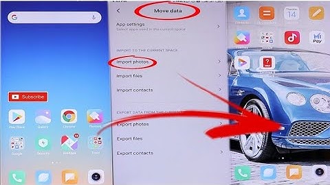 how to import/export first space data to second space../how to transfer your data to second space...