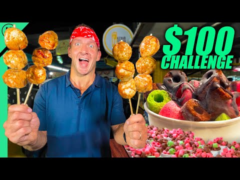 ⁣$100 Jakarta Street Food Challenge!! Indonesia's Heart Attack Foods!!
