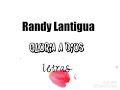 Randy Lantigua - Gloria a Dios - Letras