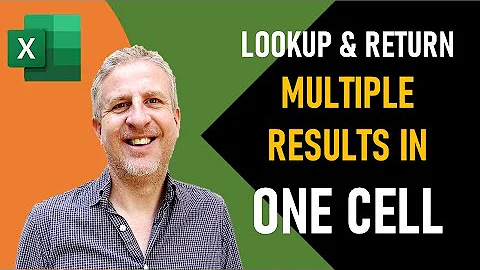 Lookup and Return Multiple Results into One Cell Separated by Comma or Similar Delimiter