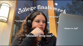 study vlog | realistic FINALS WEEK..... I wanna drop out