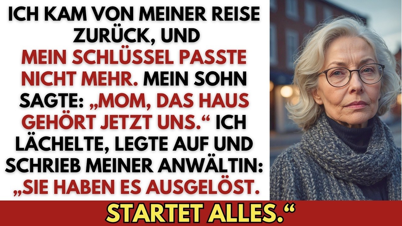 Ich stand vor meinem eigenen Haus, und mein Schlüssel passte nicht mehr. Fünf Tage war ich weg gewesen, und plötzlich gehörte mir die Tür nicht mehr. Die neue Kamera über mir, die fremde Matte auf...