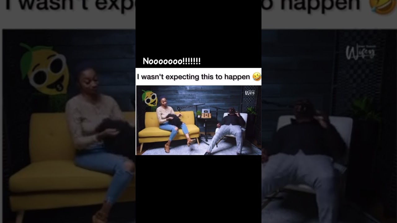 Woman's wig falls off during interview. YouTube