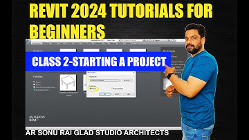 Revit Architecture 2024 tutorials for beginners II Starting a project in Revit Architecture(Class-2)