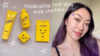 ⭐️ starface big lil starter kit review (hydro-stars pimple patches, space wash, moisture on mars)