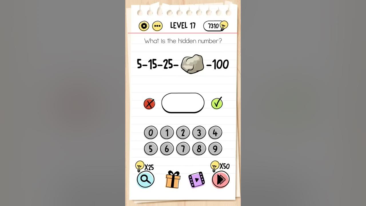 Brain Test Level 17 Answers • Game Solver