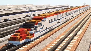 Minecraft E6 Series Shinkansen Bullet Train Tutorial